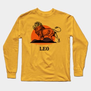 Fierce Leo Zodiac Sign Long Sleeve T-Shirt